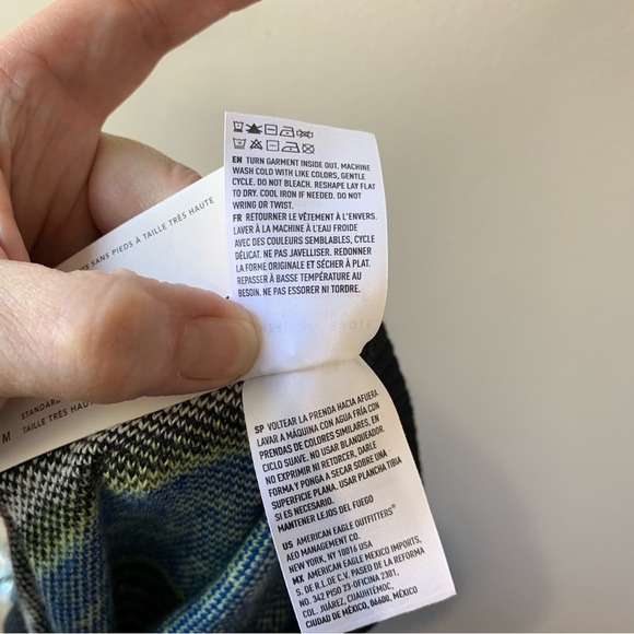 American Eagle super Hi-rise multi color sweater legging.‎ NWT Size M - Picture 10 of 11